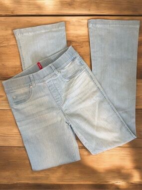 Spanx Flare Denim Jeans in Light Wash